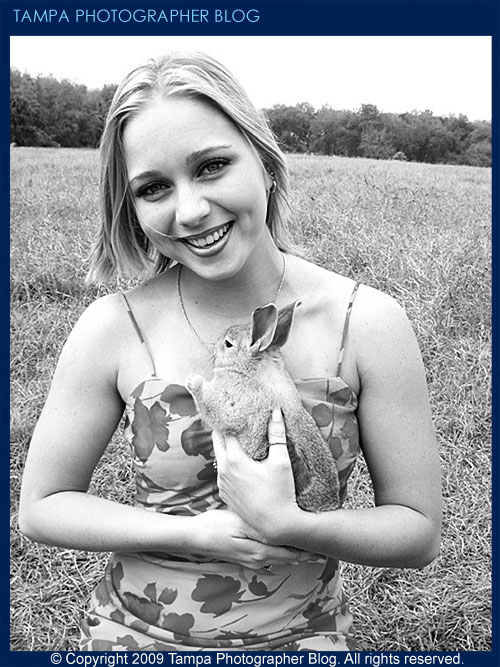 ... A much better shot, as the Bunny.... Well, at least the model is posing right!