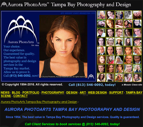 Latest version of the Mosaic Class site.